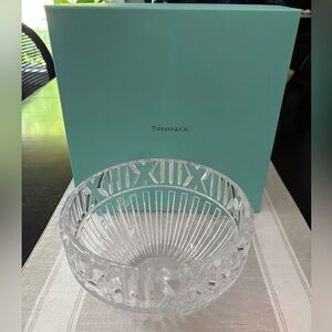 Tiffany & Co. Crystal Atlas Bowl 7 inch